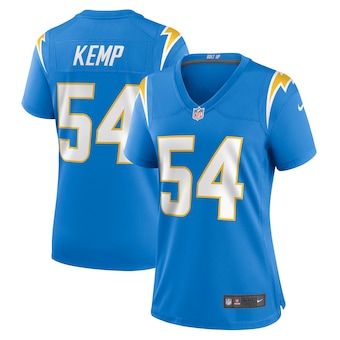 womens nike carlo kemp powder blue los angeles chargers game